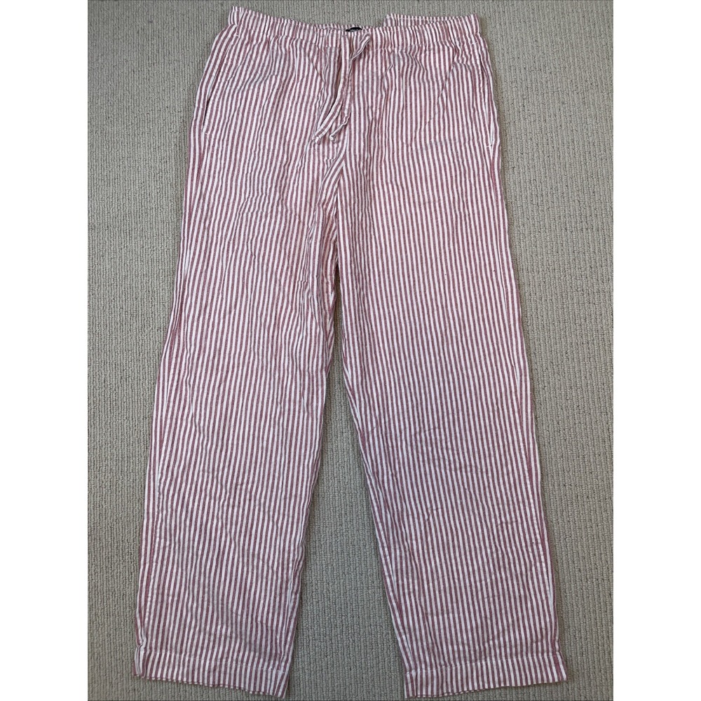 GapBody Women's Medium Lounge Pajama Pants Cotton Striped